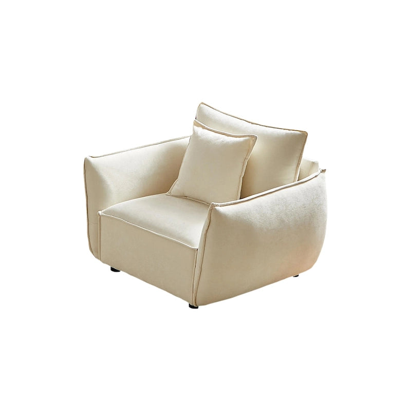 44 Upholstered Arm Chair with Pillows