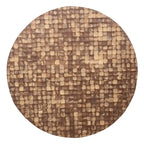 Mila Coconut Shell Round Pedestal Coffee Table by East at Main