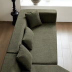 127.5Polyester Modular Sectional Cloud Couch with Deep Seat, No Assembly Required, and Modern Minimalist Design