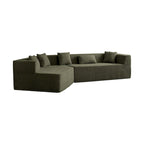 127.5Polyester Modular Sectional Cloud Couch with Deep Seat, No Assembly Required, and Modern Minimalist Design