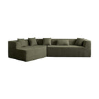 127.5Polyester Modular Sectional Cloud Couch with Deep Seat, No Assembly Required, and Modern Minimalist Design