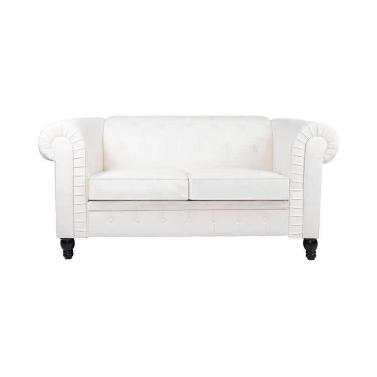 Emery Chesterfield Loveseat, Luxurious Comfort for Cozy Living Rooms, Mid-Century Modern couch, Elegance & Serenity