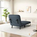 Convertible Tri-Fold Sofa Bed with Adjustable Backrest & Pillow
