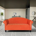 Traditional 3 Seater Sofa Velvet Solid Wood Frame Upholstered