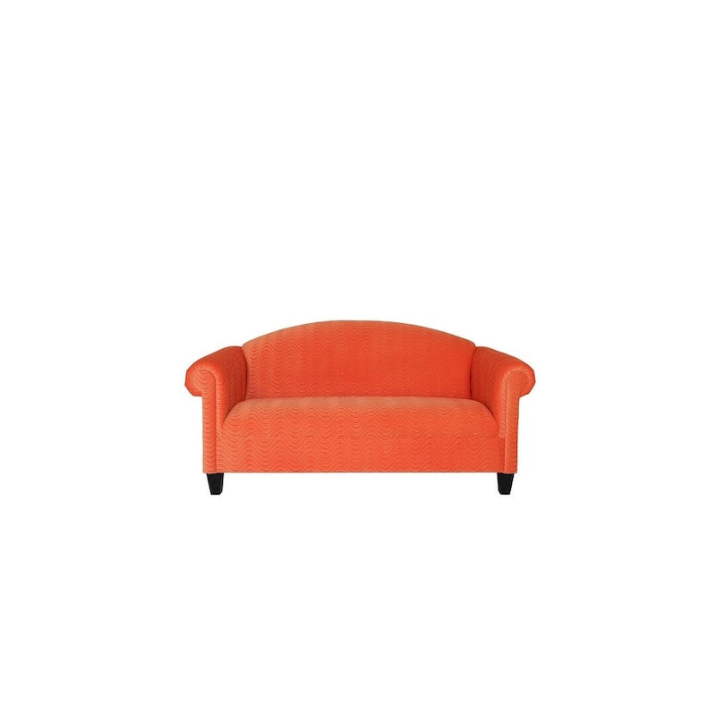Traditional 3 Seater Sofa Velvet Solid Wood Frame Upholstered