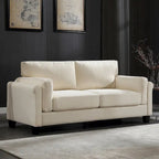 Modern Double Arm Sofa,Deep Seat Couch,Pillowed Back Cushions,Durable Upholstered Fabric