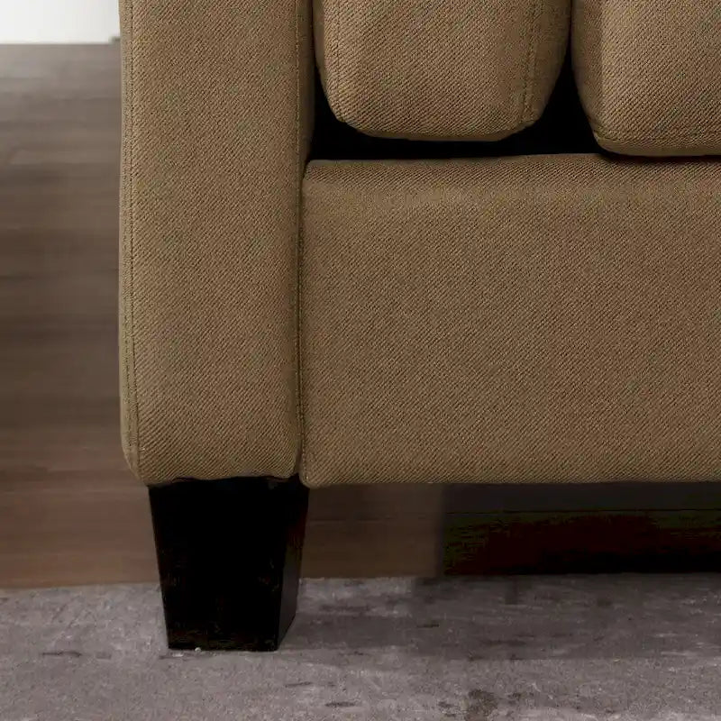 Modern Double Arm Sofa,Deep Seat Couch,Pillowed Back Cushions,Durable Upholstered Fabric