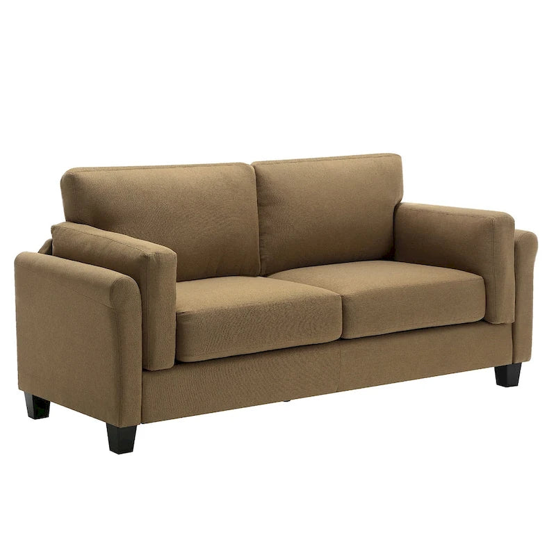 Modern Double Arm Sofa,Deep Seat Couch,Pillowed Back Cushions,Durable Upholstered Fabric