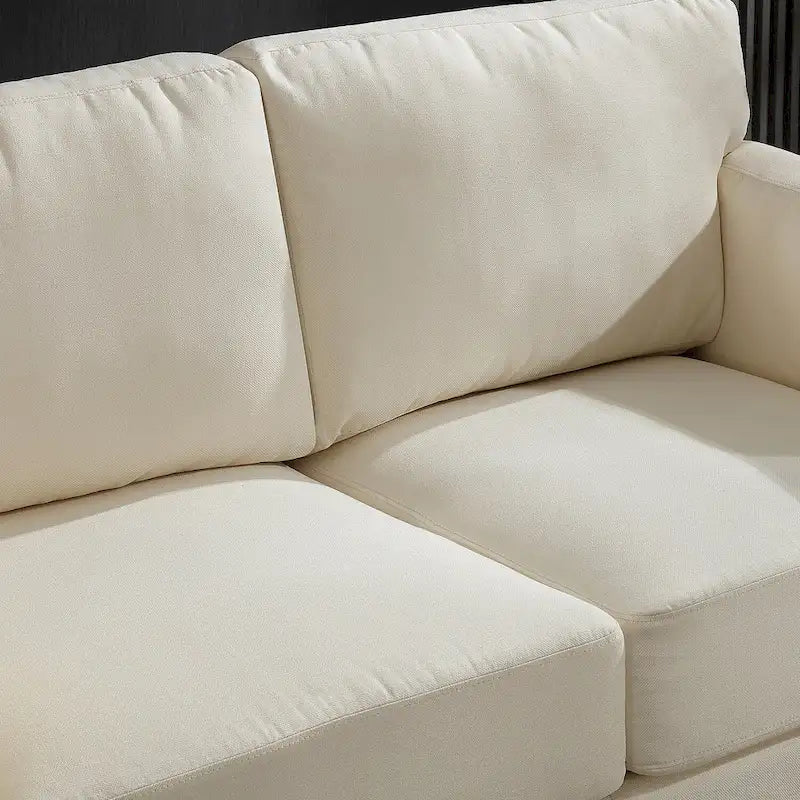Modern Double Arm Sofa,Deep Seat Couch,Pillowed Back Cushions,Durable Upholstered Fabric