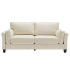 Modern Double Arm Sofa,Deep Seat Couch,Pillowed Back Cushions,Durable Upholstered Fabric