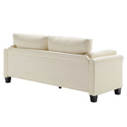 Modern Double Arm Sofa,Deep Seat Couch,Pillowed Back Cushions,Durable Upholstered Fabric
