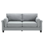 Modern Double Arm Sofa,Deep Seat Couch,Pillowed Back Cushions,Durable Upholstered Fabric