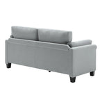 Modern Double Arm Sofa,Deep Seat Couch,Pillowed Back Cushions,Durable Upholstered Fabric