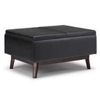 WYNDENHALL Ethan 34 inch Wide Mid Century Modern Rectangle Table Ottoman