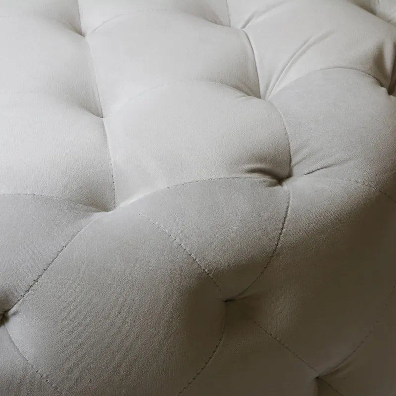 Warehouse of Tiffany Meerna 24-inch Round Tufted Padded Ottoman (Optional Colors)