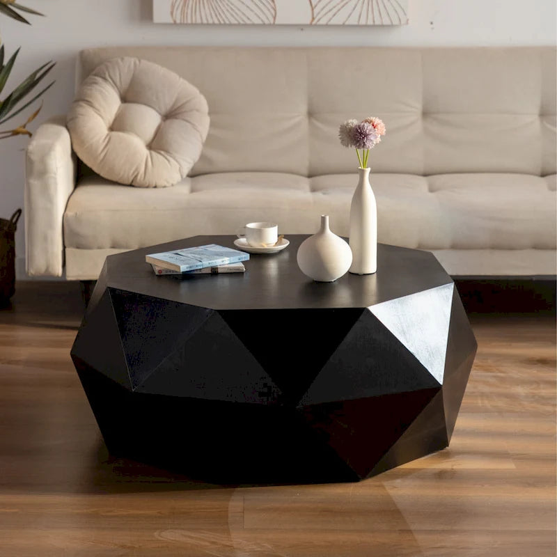 Three-dimensional Embossed Pattern Design American Retro Style Coffee Table