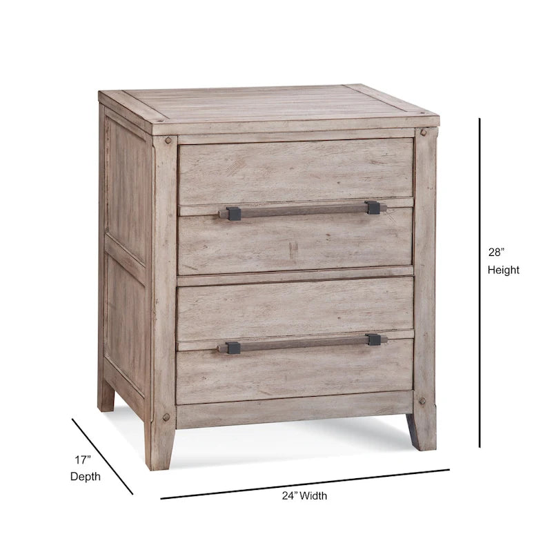 Asher 2-Drawer Nightstand