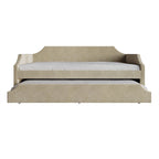 Elegance Linen Upholstered Twin Size Daybed with Trundle