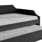 Elegance Linen Upholstered Twin Size Daybed with Trundle