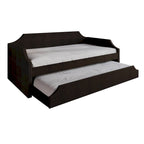 Elegance Linen Upholstered Twin Size Daybed with Trundle