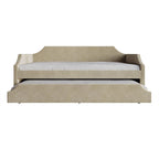 Elegance Linen Upholstered Twin Size Daybed with Trundle