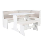 Sedley Farmhouse Nook Dining Set with Storage