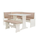 Sedley Farmhouse Nook Dining Set with Storage