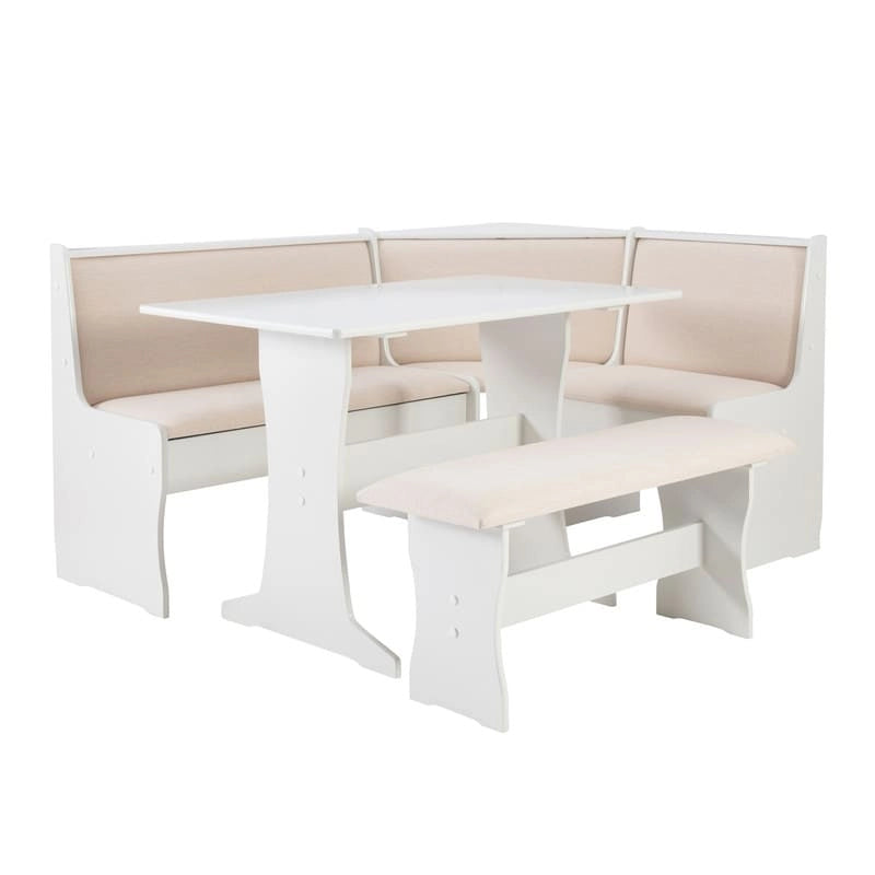 Sedley Farmhouse Nook Dining Set with Storage