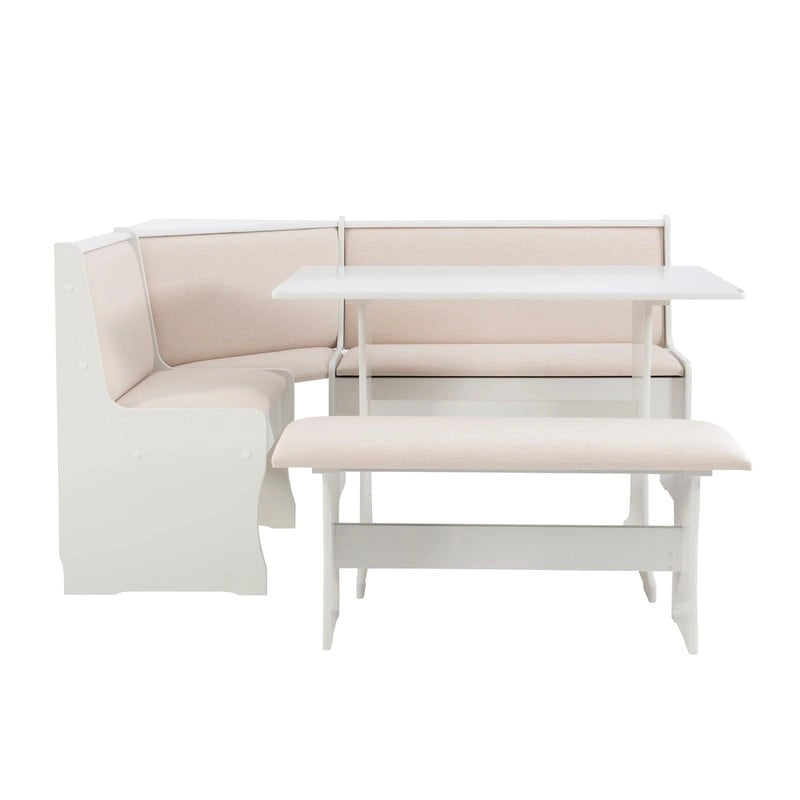 Sedley Farmhouse Nook Dining Set with Storage