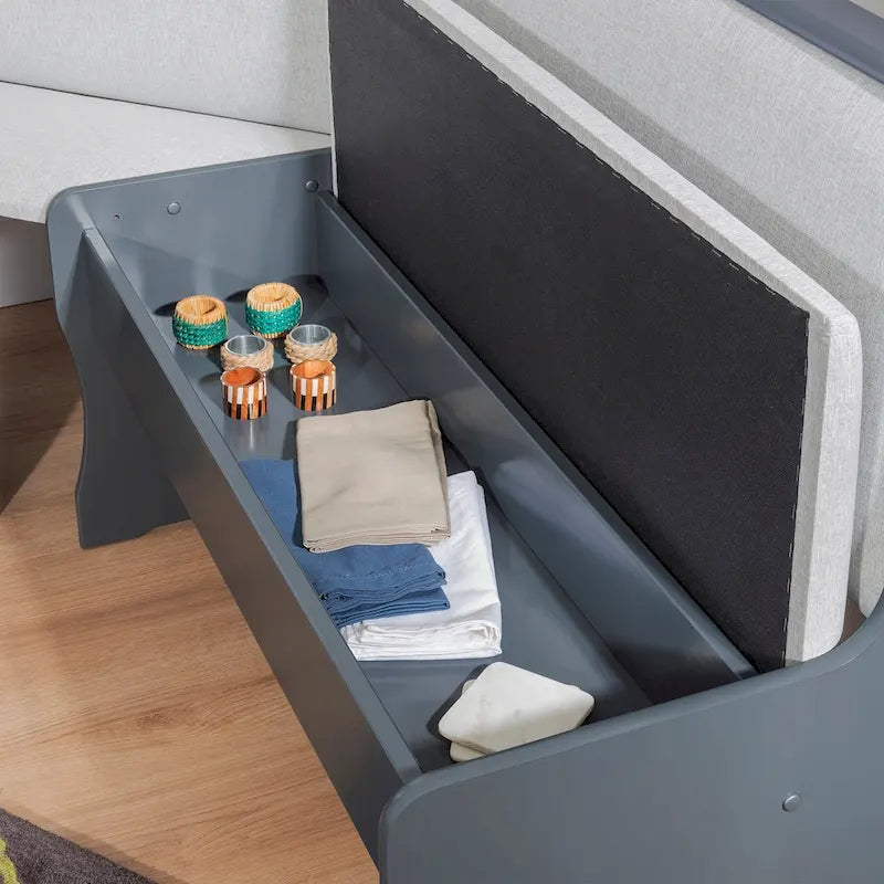 Sedley Farmhouse Nook Dining Set with Storage