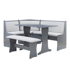 Sedley Farmhouse Nook Dining Set with Storage