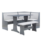 Sedley Farmhouse Nook Dining Set with Storage