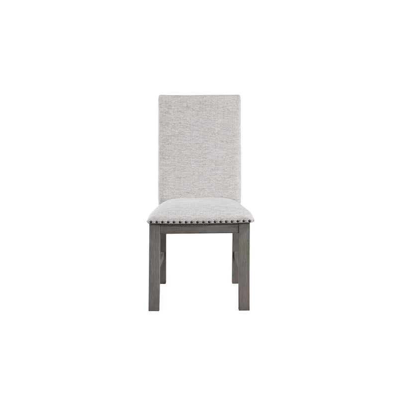 Ferrara Gray Rustic Modern Fabric Dining Room Set