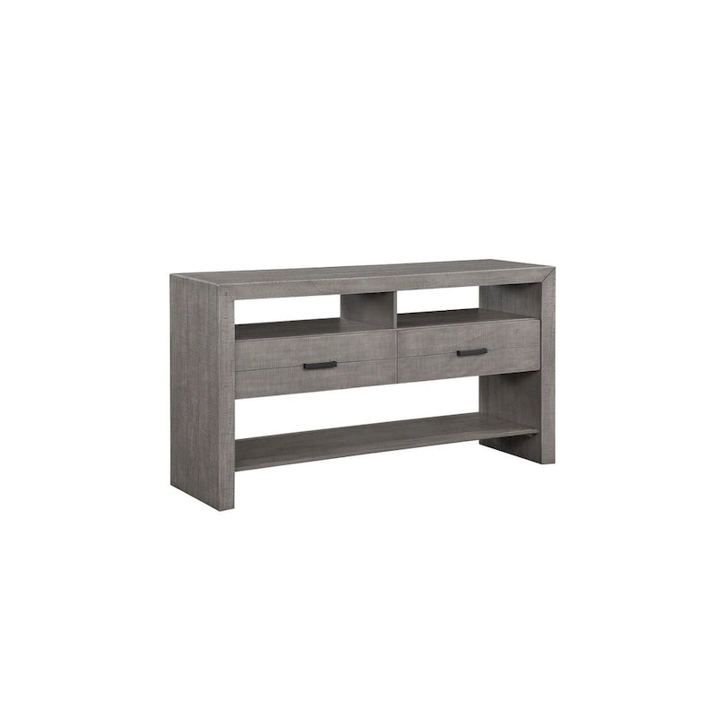 Ferrara Gray Rustic Modern Fabric Dining Room Set