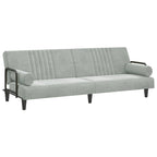 Velvet Sofa Bed with Armrests Couch Recliner Loveseat Folding Daybed - 80.7 x 35 x 27.6