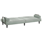 Velvet Sofa Bed with Armrests Couch Recliner Loveseat Folding Daybed - 80.7 x 35 x 27.6