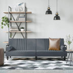 Velvet Sofa Bed with Armrests Couch Recliner Loveseat Folding Daybed - 80.7 x 35 x 27.6