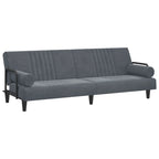 Velvet Sofa Bed with Armrests Couch Recliner Loveseat Folding Daybed - 80.7 x 35 x 27.6