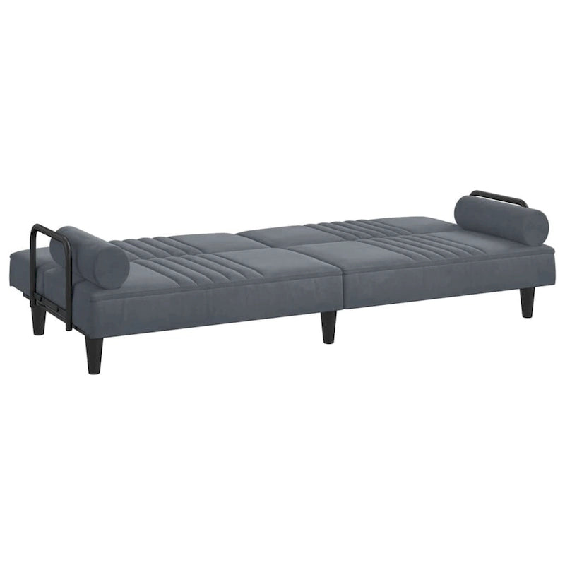 Velvet Sofa Bed with Armrests Couch Recliner Loveseat Folding Daybed - 80.7 x 35 x 27.6