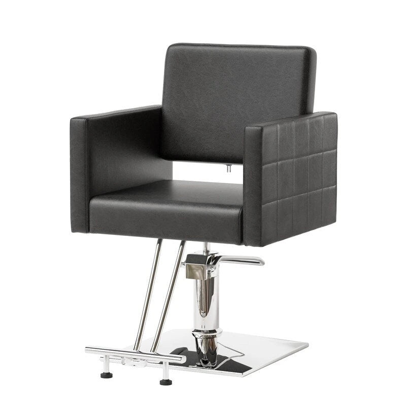 OmySalon PVC leather stainless steel foot operated for Salon Styling Chair, Hair Cutting Hairdressing Beauty Equipment - N/A