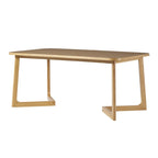 Middlebrook Modern Solid Wood Dining Table with Geometric Legs